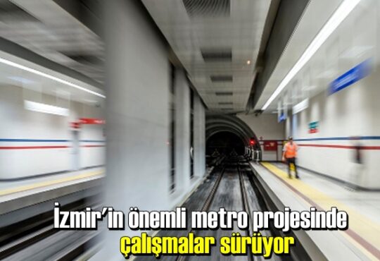 İzmir Büyükşehir Belediyesi'nden yapılan bilgilendirmeye göre, projede yüzde 76 oranında ilerleme elde edildi.