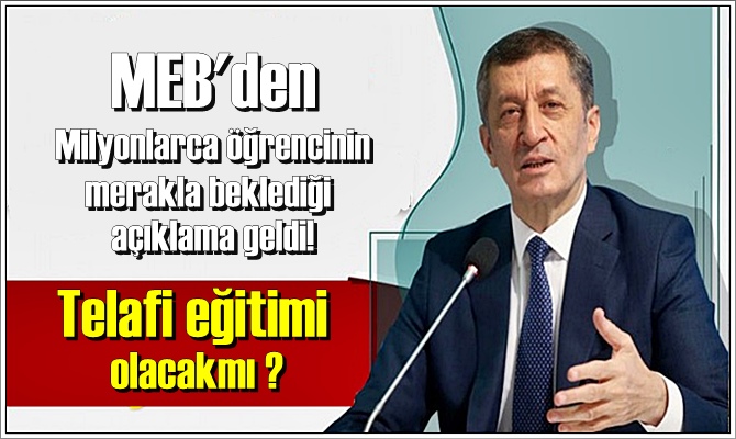 MEB'den Milyonlarca öğrencinin merakla beklediği açıklama geldi!