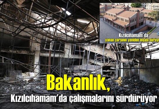 Ankara'nın Kızılcıhamam ilçesi Kasaplar Çarşı'nda geçtiğimiz Nisan ayında meydana gelen yangında 22 iş yeri kullanılamaz hale gelmişti. Çarşıda yaşanan felaketten sonra Çevre ve Şehircilik Bakanlığı harekete geçerek bölgede bir çalışma başlatmıştı. Yeni dükkanlarda inşaat sürecinin devam ettiği bildirildi. Bölgede inşa edilen yeni ticari üniteler modern yapı özellikleri taşırken doğal afetlere karşı güvenli yapı olma özelliği de taşıyor. PROJE YIL SONUNA KADAR BİTİRİLECEK Çevre ve Şehircilik Bakanı Murat Kurum, sosyal medya hesabı üzerinden yaptığı açıklamada Kızılcıhamam Kasaplar Çarşı'nda devam eden çalışmalarla ilgili bilgiler verdi. Çalışmaların sürdüğünü kaydeden Bakan Kurum, "Kızılcahamam'da yanan Kasaplar Çarşısı'nı en kısa sürede yeniden inşa edeceğimizin ve bu süreçte çarşı esnafımıza kira ve taşınma yardımı yaparak hiçbir vatandaşımızı mağdur etmeyeceğimizin sözünü vermiştik. Yanan çarşının yanında bulunan Manavlar Çarşısı'nı da projemize dahil ederek proje bedeli 26,5 milyon TL olan çalışmamızın inşasını 8 Temmuz itibarıyla başlattık. Projemizi yıl sonunda bitirmeyi hedefliyoruz" ifadelerini kullandı. MADDİ DESTEK DE SAĞLANIYOR Esnafa kira yardımı yapıldığından bahseden Bakan Kurum, "Bu süreçte esnafımıza mağduriyet yaşamaması için 15'er bin lira taşınma yardımı, 3'er bin lira da kira yardımı yapıyoruz. Bölgenin kültürel dokusuna uygun olarak inşa edeceğimiz, projelerimiz ile Kızılcahamam'a değer katacağız" diye konuştu.