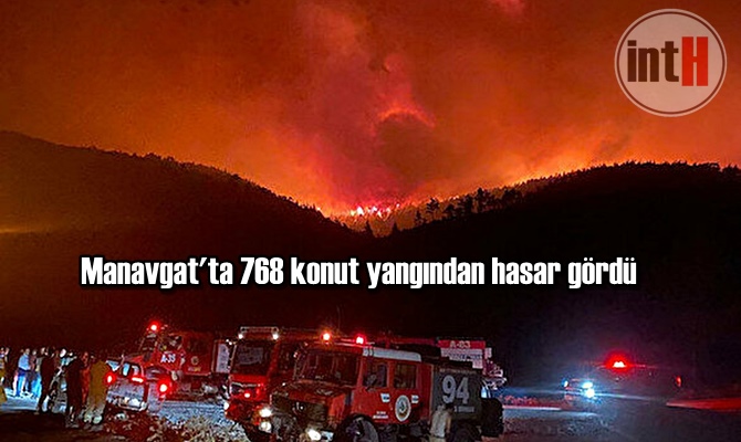 Manavgat'ta 768 konut yangından hasar gördü