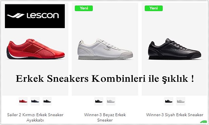 Erkek Sneakers Kombinleri ile şıklık !