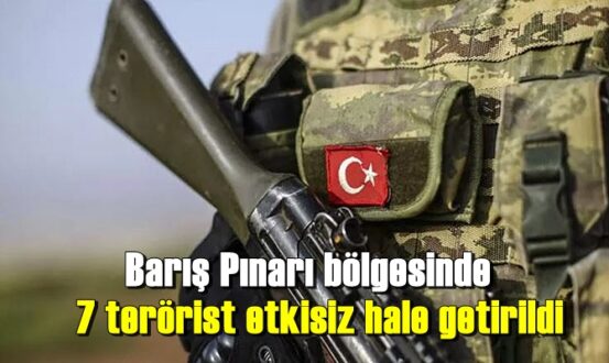 Barış Pınarı bölgesinde çatışmada 7 PKK/YPG'li terörist etkisiz hale getirildi