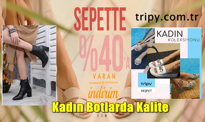 Kadın Botlarda Kaliteyi tripy.com.tr'de bulabilirsiniz