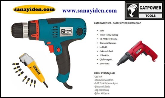 Matkap modellerini incelemek veya satın almak için doğru adres www.sanayiden.com