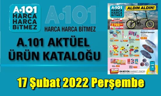 A101 Aktüel Kataloğu 17 Şubat 2022 Perşembe gününden itibaren satışa sunulacak kampanyalı ürünleri hangi tarihe kadar A101 Market indirim reyonlarında yer alacaklar? tüm bu soruların merak ettiğiniz bütün cevapları yazımız devamında…