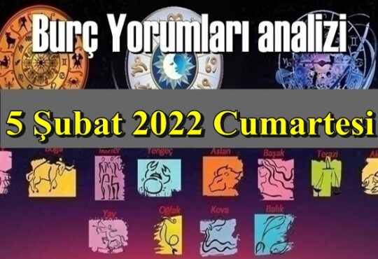 5 Şubat 2022 Cumartesi