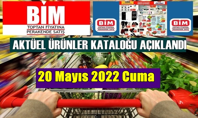 Bim 20 Mayıs 2022 Cuma tarihli Aktüel Ürünler Kataloğu ile MAYIS ayı haftalık kampanyalarına hız kesmeden devam ediyor.