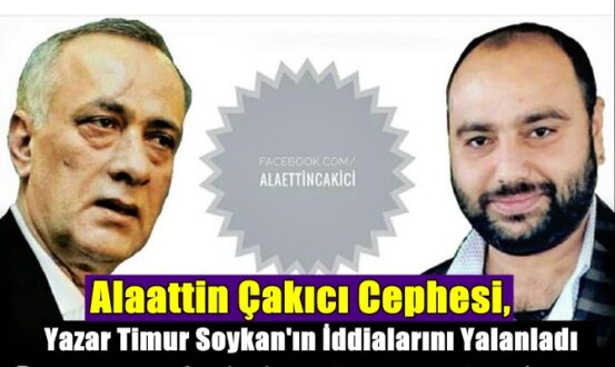Çakıcı'nın Avukatından, Yazar Timur Soykan'ın İddialarını Yalanlama.