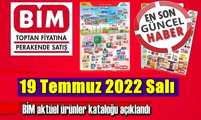 Bim Haftalık fırsat ürünleri kataloğu 19 Temmuz 2022 Salı Paylaşıldı