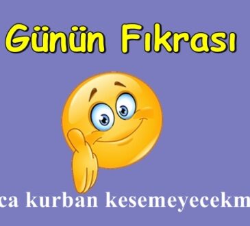 Değerli Okurlar, sizlere Fıkra günlüğümüzden Seçtiğimiz Özel fıkralar’dan “ Hoca kurban kesemeyecekmiş.. ” fıkrasını paylaşıyoruz. Umarız beğenirsiniz