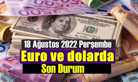 Bugün 18 Ağustos 2022 Perşembe Ekonomi Ekonomi’de Döviz piyasası, dolar ve euro fiyatları haberimiz’de
