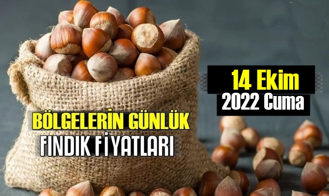 Günlük Fındık fiyatları, 14 Ekim 2022 Cuma bugünün Fındık fiyatları