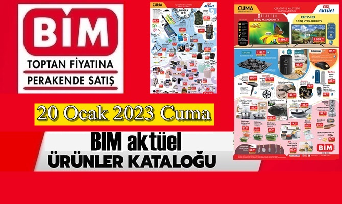 20 Ocak 2023 Cuma BİM’DE BU HAFTA CUMA İNDİRİMDE NELER VAR?