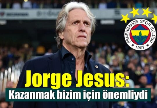 Fenerbahçe'de teknik direktör Jorge Jesus