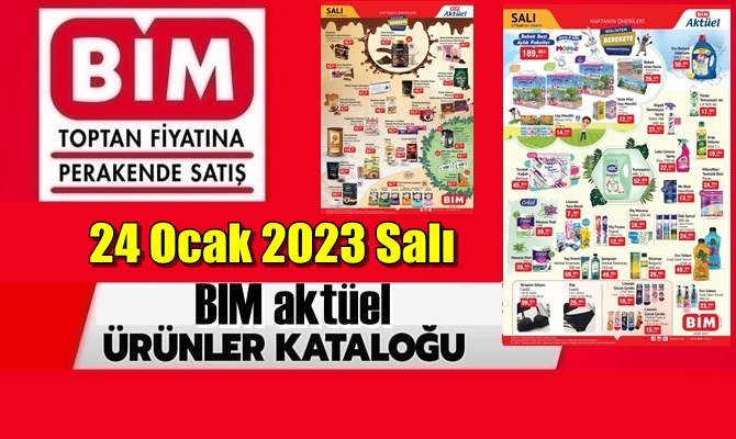 24 Ocak 2023 Salı Türkiye Geneli tüm Bim Market şubelerinde geçerli olacak;