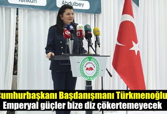 Cumhurbaşkanı Başdanışmanı Türkmenoğlu: Emperyal güçler bize diz çökertemeyecek