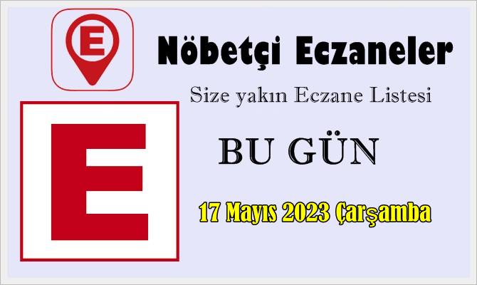 Bugün ve 17 Mayıs 2023 Çarşamba , Türkiye Genelindeki size en yakın Nöbetçi Eczaneler Listesini Sayfamızda Bulabilirsiniz