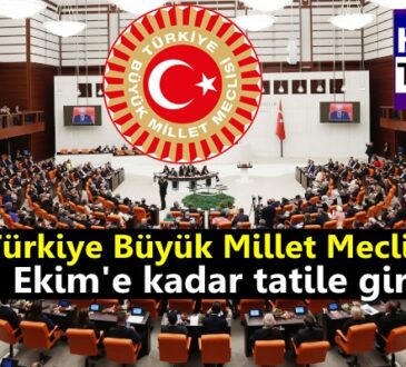 1 Ekim'e kadar tatile girdi