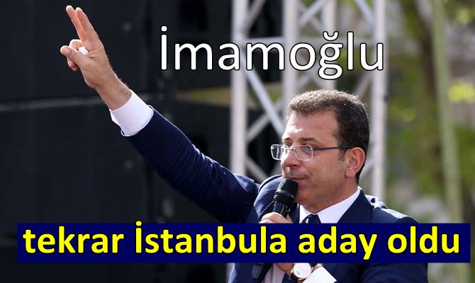 E. İmamoğlu Tekrar istanbul'a aday olduğunu açıkladı...